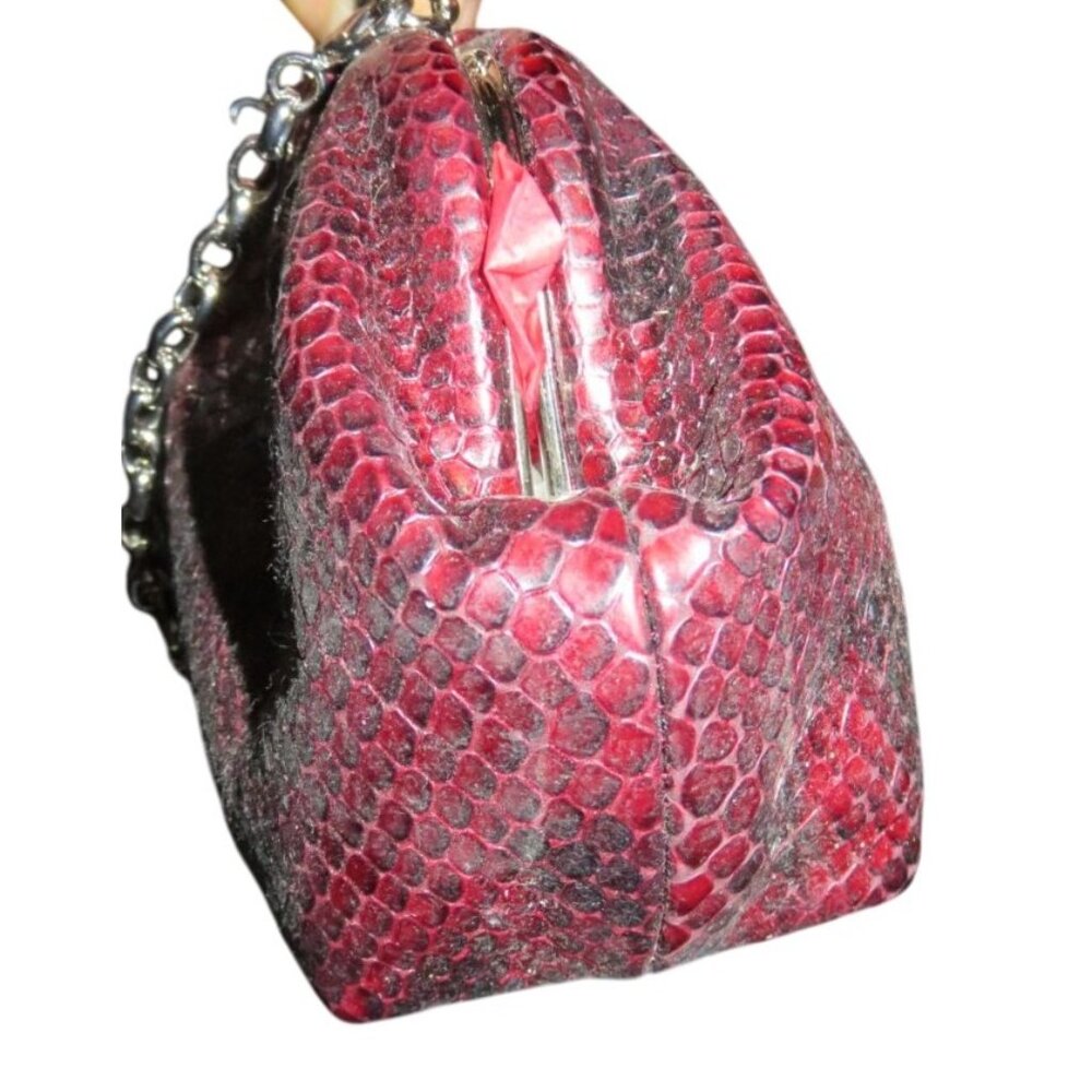 Brighton Limited Edition Red Python Embossed Leat… - image 7
